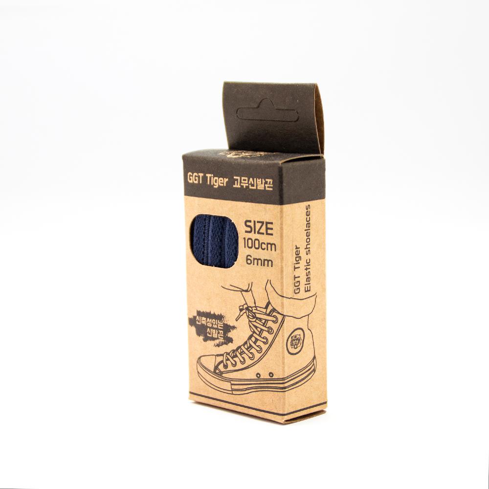 [GGT Tiger] Unisex High Top Sneakers Elastic ROUND Rubber Shoelaces (3 colors) / Boots compatible